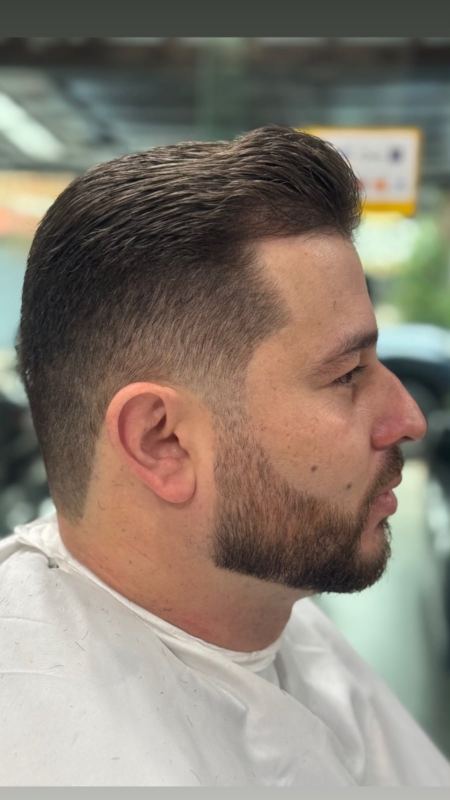 Corte masculino realizado na Barbearia do Ton