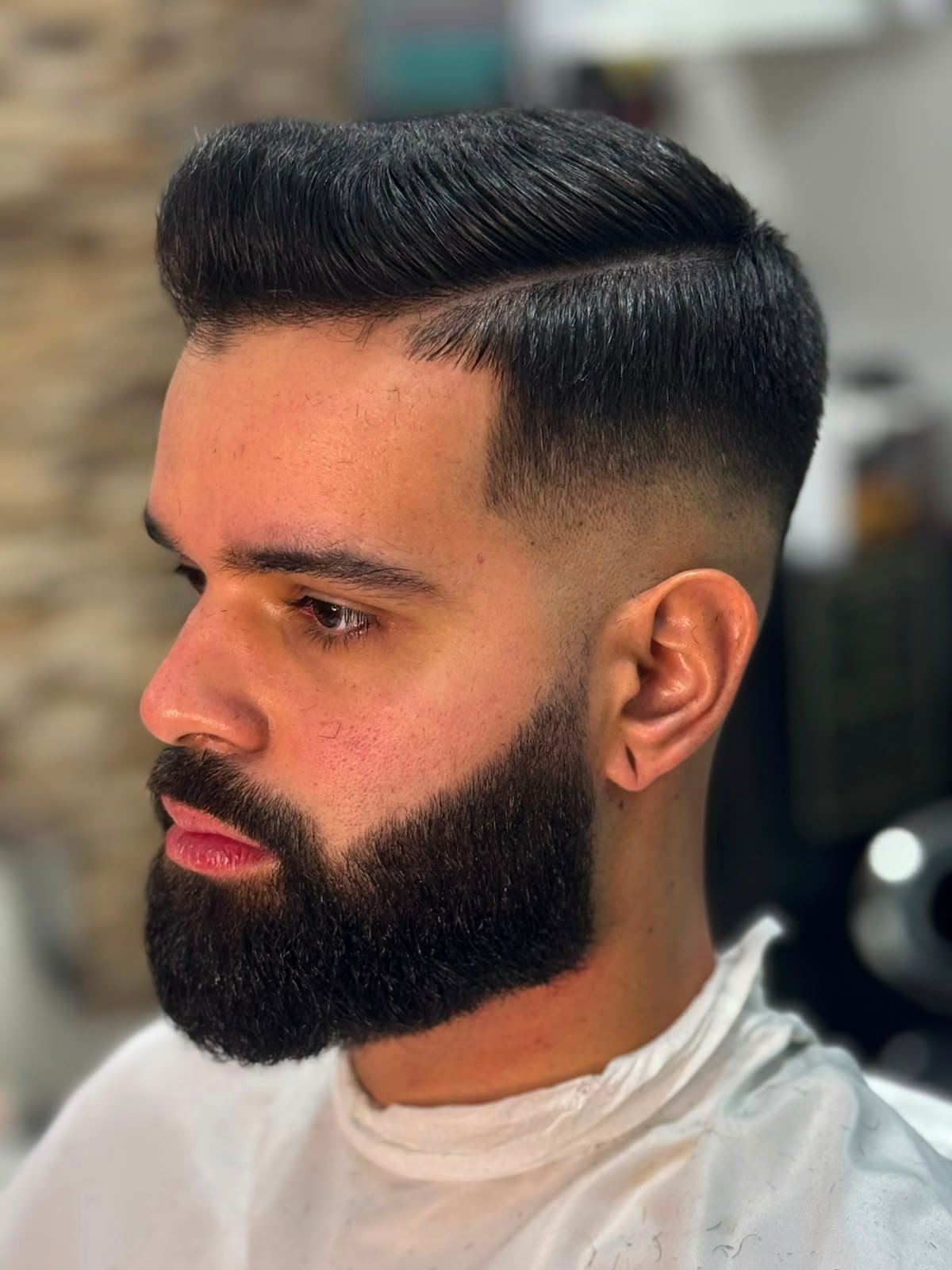 Corte masculino realizado na Barbearia do Ton