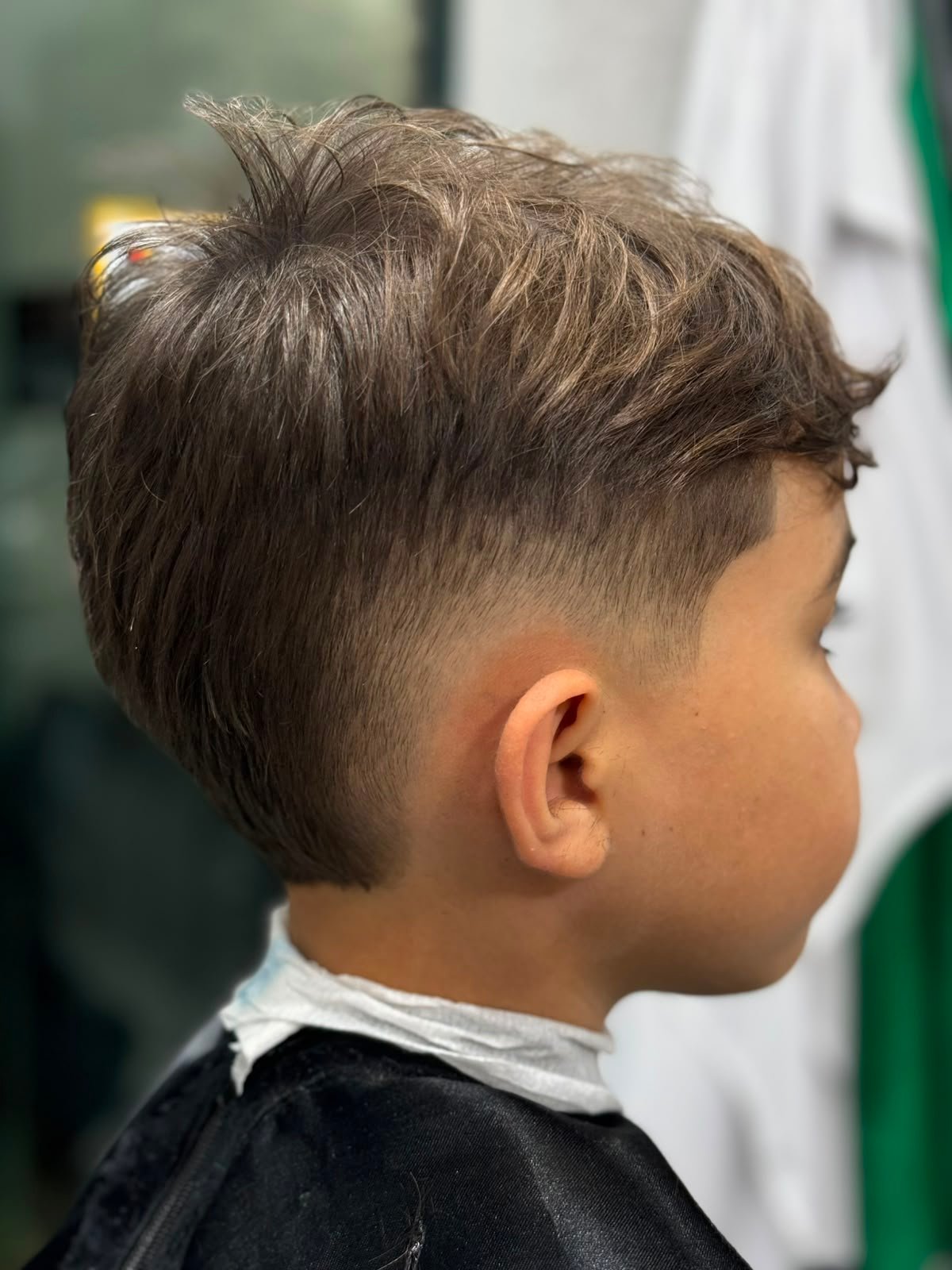 Corte masculino realizado na Barbearia do Ton