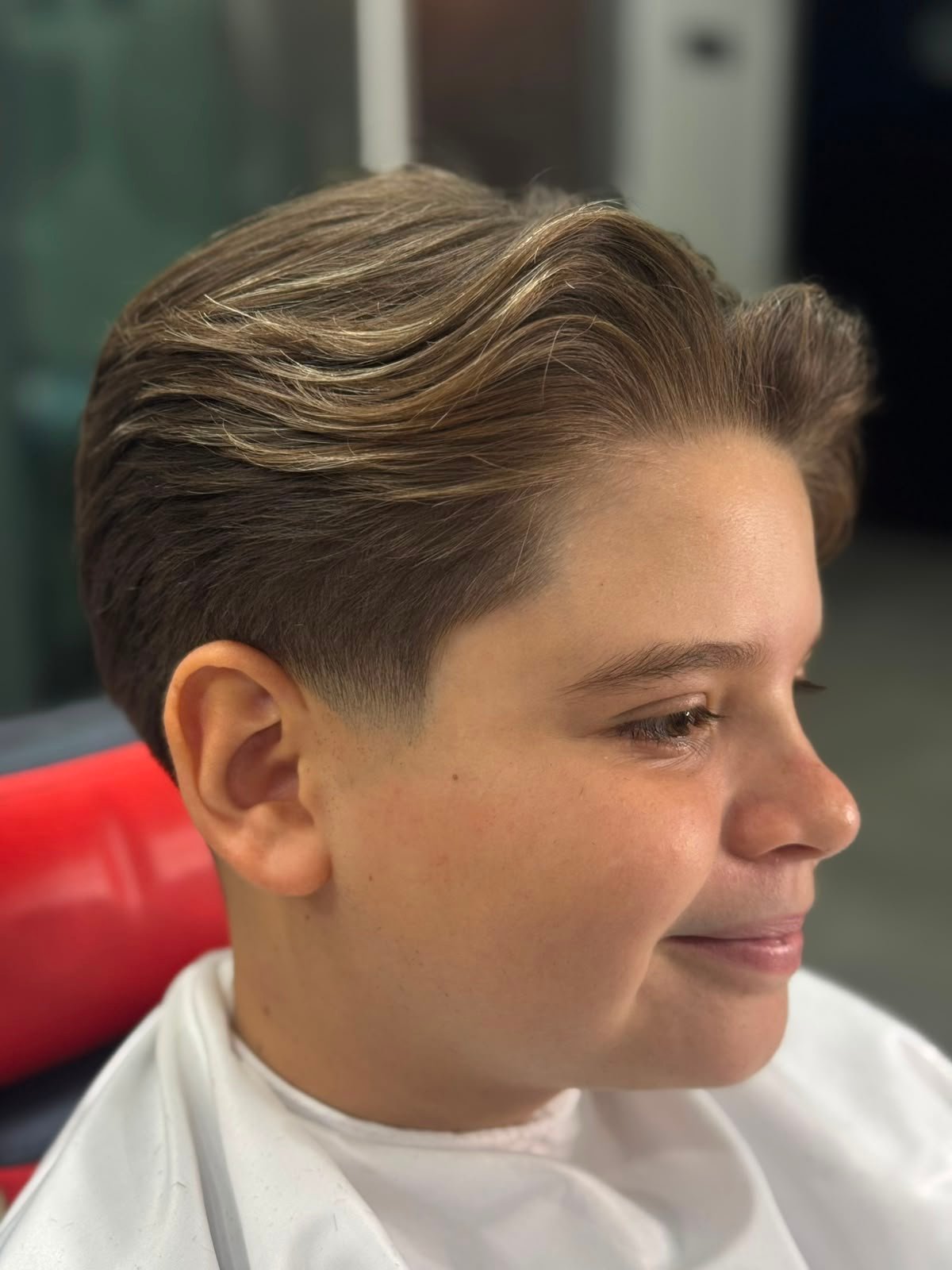 Corte masculino realizado na Barbearia do Ton