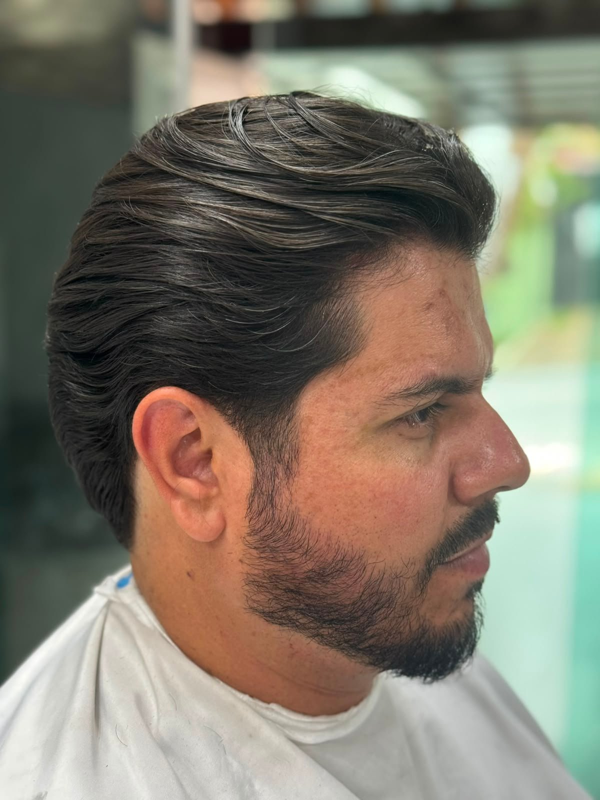 Corte masculino realizado na Barbearia do Ton