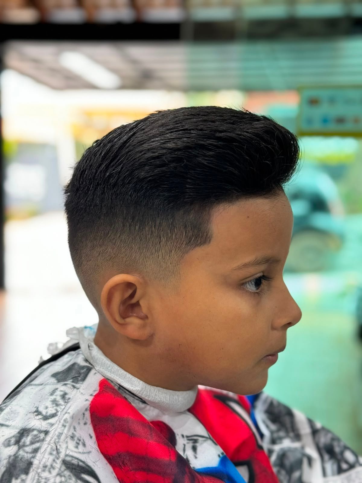 Corte masculino realizado na Barbearia do Ton