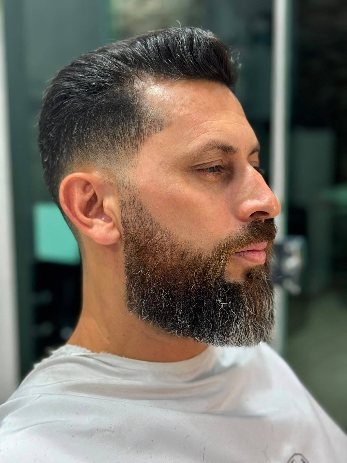 Corte masculino realizado na Barbearia do Ton