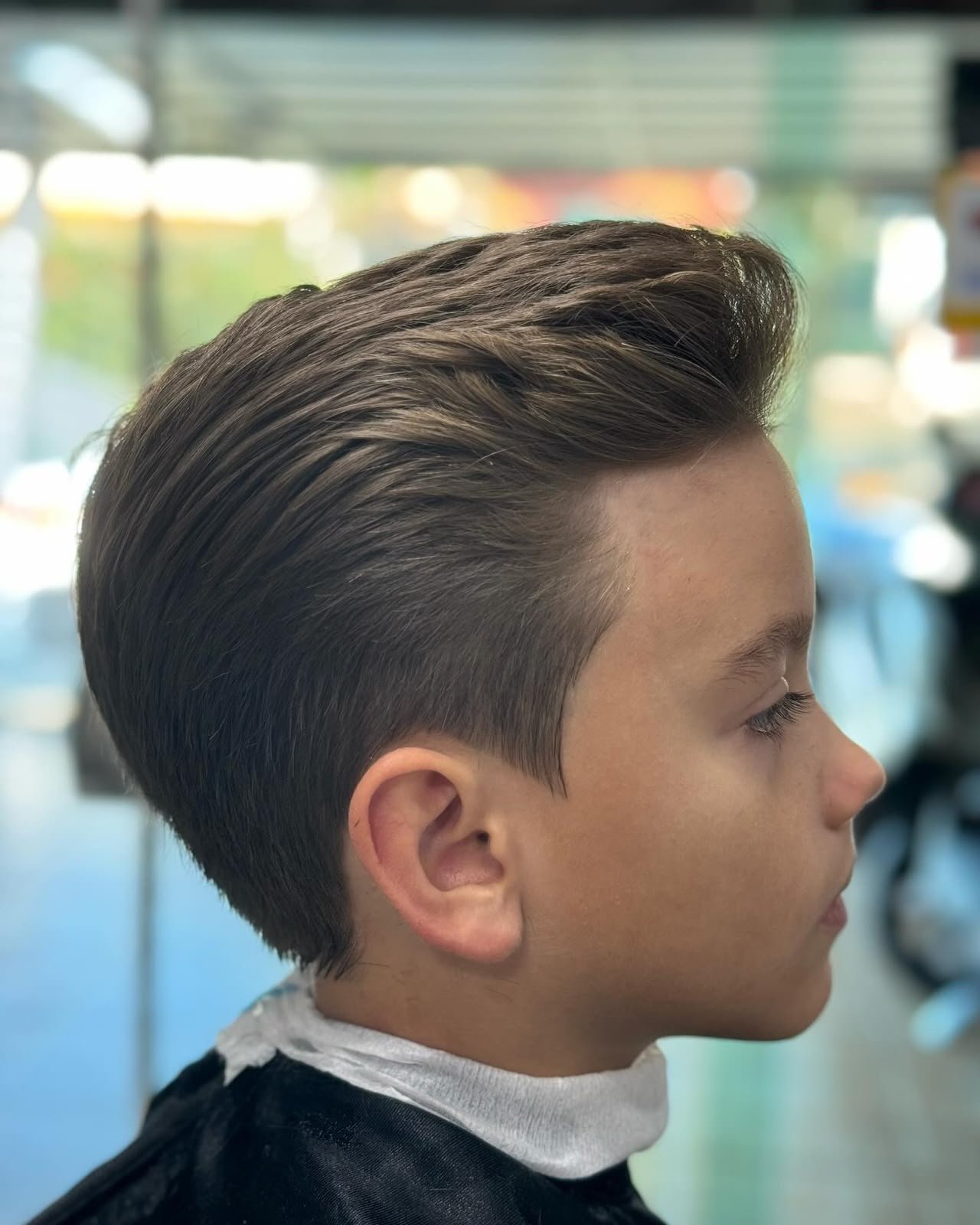 Corte masculino realizado na Barbearia do Ton